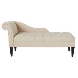 elegant chesterfield fabric chaise lounge