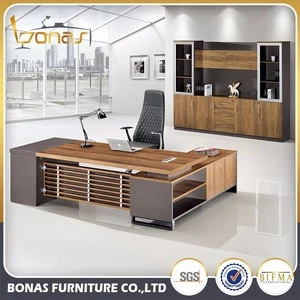 Elegant Modern Office Table Design/Solid Surface CEO Executive Desk BNS-102