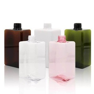 Empty shampoo body wash bottle 300ml plastic petg shampoo bottle with pump