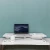 Import escritorio laptop small computer white modern home office desk modernglass wall mounted computer desk executive from China