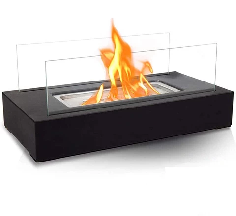 Ethanol Table Fireplace  firepit with burnner fuled with smokless Bio Ethanol