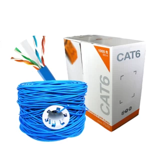 Ethernet Cable 23AWG CCA Conductor 1000FT 305M Pull Box UTP Cat6 Cable