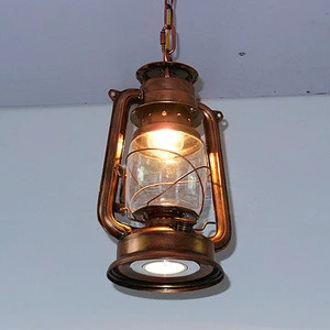 European style loft retro cheap metal kerosene pendant light 2020 hot sell glass shade industrial vintage kerosene lamps