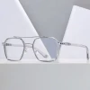 Excellent Quality Fashion Style Square Shape TR90+Metal Optical Eyeglasses Frame