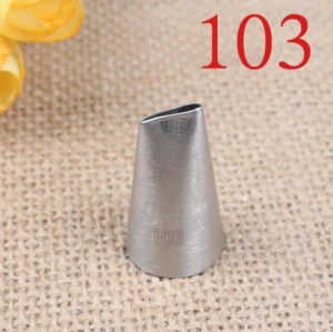 Factory Baking Supplies #103 Middle Size Kitchen Accessories Cake Tool 304 Stainless Steel Baking Piping Tips With Numbers Label