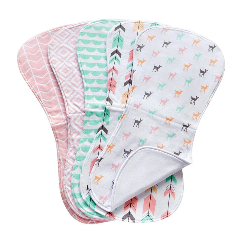 Factory customization Eco-Friendly baby Burp Cloths organic cotton for  Baby Bibs Monogrammed Baby Burp Cloths