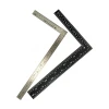 Factory Direct Supply 90 Degrees 2PCS Measurement Stainless Steel Instrument Metal Ruler Sets Angle Measuring Tool