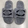 Factory Direct Wholesale indoor fur slippers wool felt slippers womens real wool fur slippers