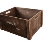 Factory High Quality Wholesale Handmade Custom Wood Boxes Cheap Used Wood Fruit Crates Unfinished Wooden Crates