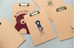 Factory hot sale custom standard clip hardboard wooden clip board letter size clipboard for office