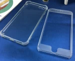 Factory hot sale front and back sides lucensy and dull polish full packed phone house phone case for iphone 7 plus mobile cover