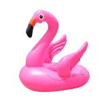 Factory Inflatable toys PVC swimming seat swan shaped infant bath float ring for baby  Flamingo children's boat