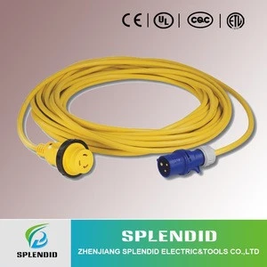 Factory marine electrical power leads yellow outdoor power cords