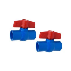Factory Middle-east Plastic PVC Threaded Water Valve Ball SCH40 PVC pipe fitting