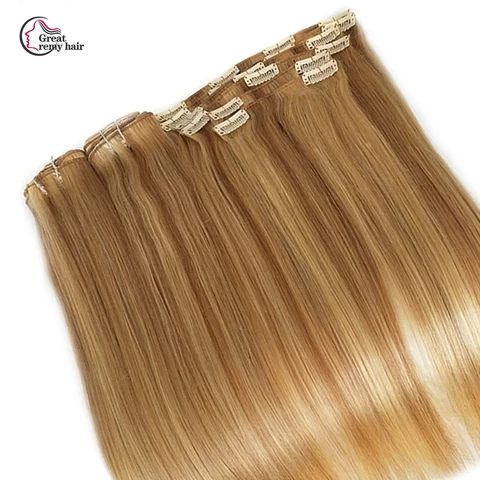 factory price brazilian hair clip in extensions natural hair