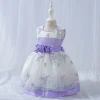 Factory Price For Dress Floral Elegant Baby Girl Sleeveless Dress