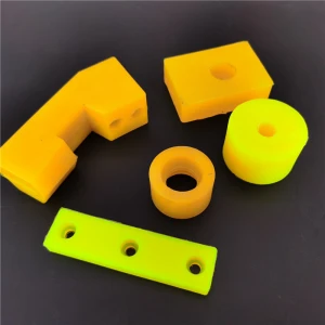 Factory supplies 90A shore high wear-resistant and shock-absorbing yellow polyurethane PU parts / bushing/gasket