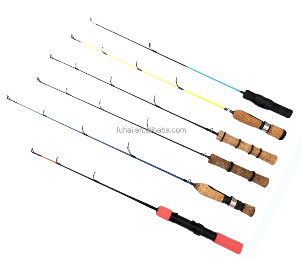 Factory supply cheap fishing tackle solid fiberglass spinning rod oem ice fishing rod
