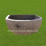 Factory Supply GGV081 38x48x 135cm Granite Garden Planter Pot