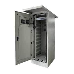 Factory supply two door 5g outdoor equipment electrical 19 rack cabinet enclosure with power distribution unit