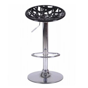 Fashion Commercial Swivel Round Stool Metal Plastic Bar High Dinning Chairs