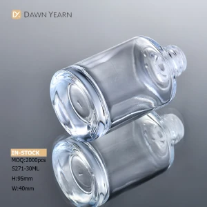 Fashion Custom OEM cylindrical foundation glass bottle dropper premium 30ml serum essential oils bottles