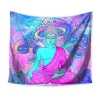 Fashion Dorm Decorative Purple Psychedelic Tapestry With Trippy Mushroom Patterns