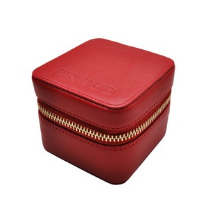 Fashion Ladies PU Leather watch box small box leather men and women mini watch case