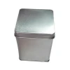 fast delivery small square plain flat tin cans tin box packages for tea