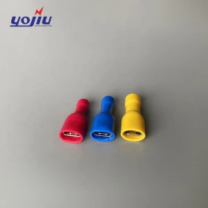 FDFD Female Insulated Terminal Lugs Cold Pressing Wiring Terminals Insulation Cable Joint