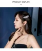 Feather Pearl Set Diamond Hairpin Simple Hairpin Korean Temperament Web Celebrity Fashion Edge Clip Exaggerated Female