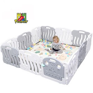 Feelbaby game plastic garden fence panels baby playpen &amp; kids portable big baby play yard &amp; baby travel cot