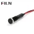 Import FILN 8mm black housing red yellow white blue green 12v led indicator light signal lamp with 20cm cable from China