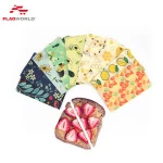 FlagWorld Custom Printing beeswax food wraps safely organic bee wax wrap paper