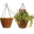 Import Flat Bottom Hanging Basket Planter with Coco Liner from China