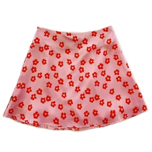 Floral print color fashion design women summer short mini a line skirt