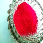 Fluorescent pigment magenta pretty bright color heat stability