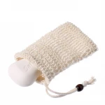 Foaming And Drying Hand Soap Exfoliation Biodegradable Bag Natural Cotton Sisal Soap Bag