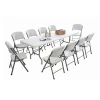 Foldable outdoor plastic table for wedding party