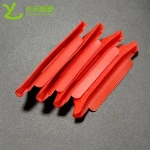 Food grade high temperature resistant red  steamer silicone handle