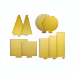 Food grade paper gold cake drum boards tray mini cake base round triangle square rectangle cake tool