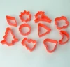 Food grade red color plastic sandewich mould cookie cutter