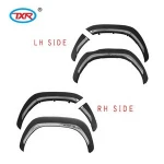 For  New HILUX Rocco   Auto Fender flares  Car Door Protector  Fender Cover   Black  TXR