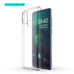 For Samsung Galaxy A21S Case, Transparent clear Flexible Soft TPU Bumper Cover Phone Protective case For Samsung Galaxy A21S