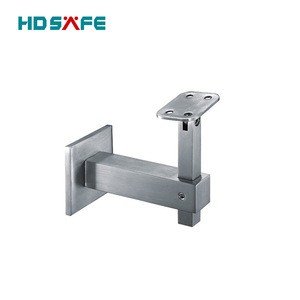 Foshan manufactory stainless steel wall mounted bracket for square tube