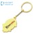 Import Free sample cheap custom metal aluminum logo printing musical instrument key holder pendant guitar pick keychain from China