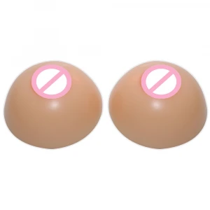 Free shipping fake breast silicone false boobs 1000g rubber chest pads for shemale or crossdresser wholesale