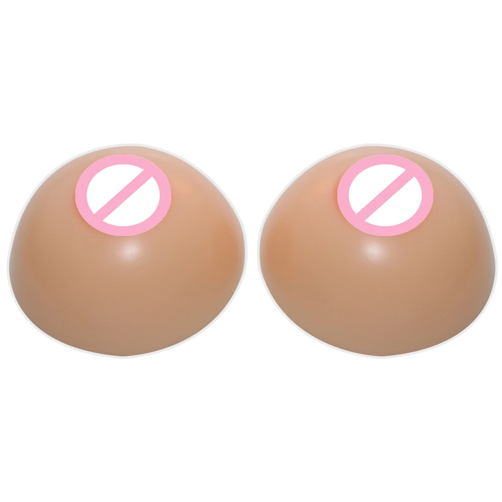 Free shipping fake breast silicone false boobs 1000g rubber chest pads for shemale or crossdresser wholesale