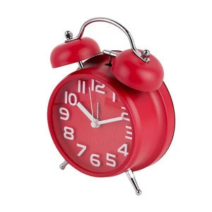 Free Shipping! Round Shape Large Size Silent Alarm Clock Fashion Personality Lazy Student Kid Alarm Clock Beside Bed 5 Colors