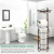Import Free Standing Black  Metal Iron Toilet  Tissue  Paper Holder Stand with Storage Shelf from China